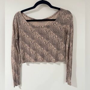 Talula Patterned Crop Top